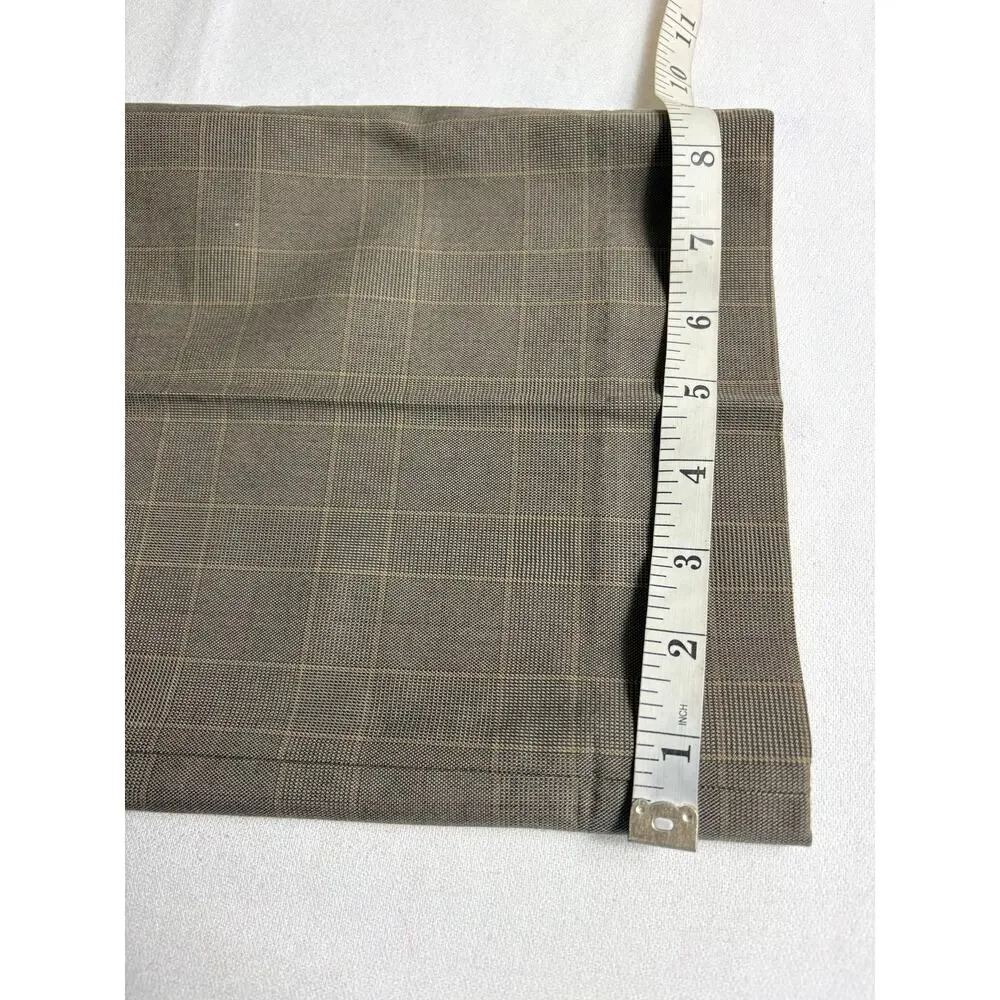 Banana Republic Modern Fit Men's Dress Pants Brown Plaid Straight Size 34/32 NWT